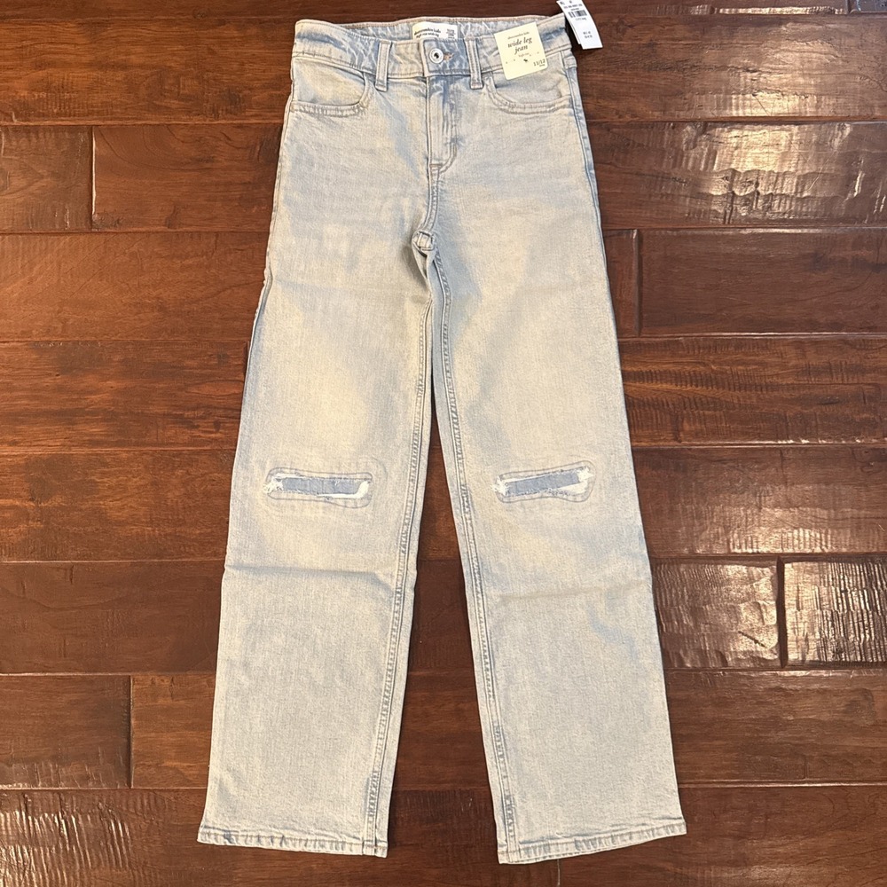 Abercrombie & Fitch Kids Girls Wide Leg High Rise Size 11/12 Long NWT